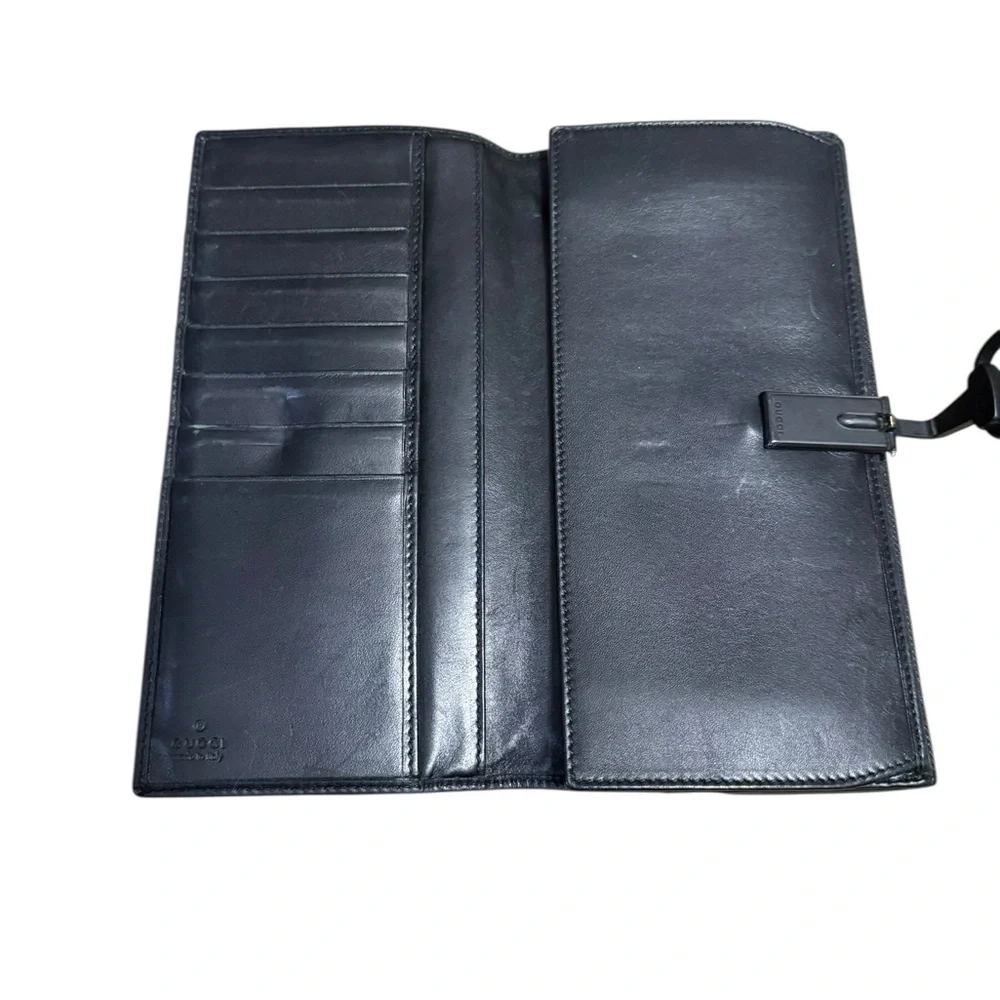 Gucci GG Canvas Horsebit Continental Wallet w/ Box and COA